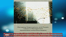 READ book  Managing Organizations and People Cases in Management Organizational Behavior and Human Online Free