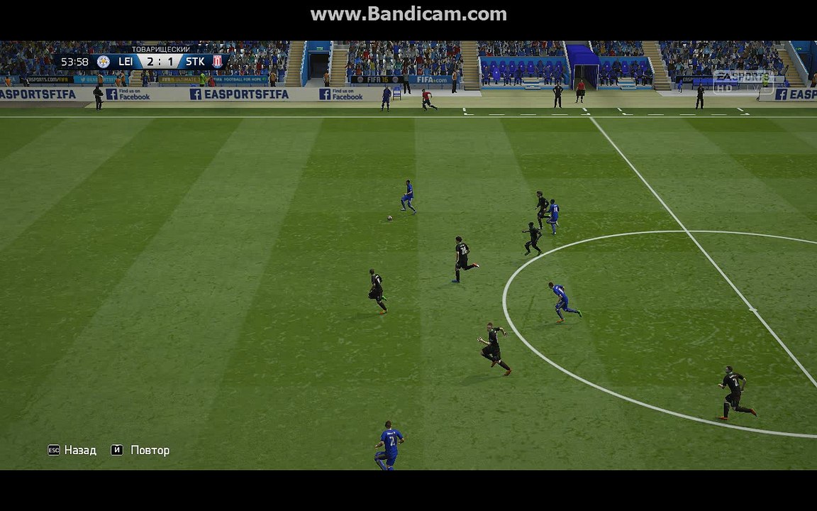 BPL 7 Тур. Лестер - Сток Сити. 3:1. Mahrez, 55'