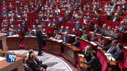 Les députés de droite raillent "Hé oh la gauche" et son leader Stéphane Le Foll