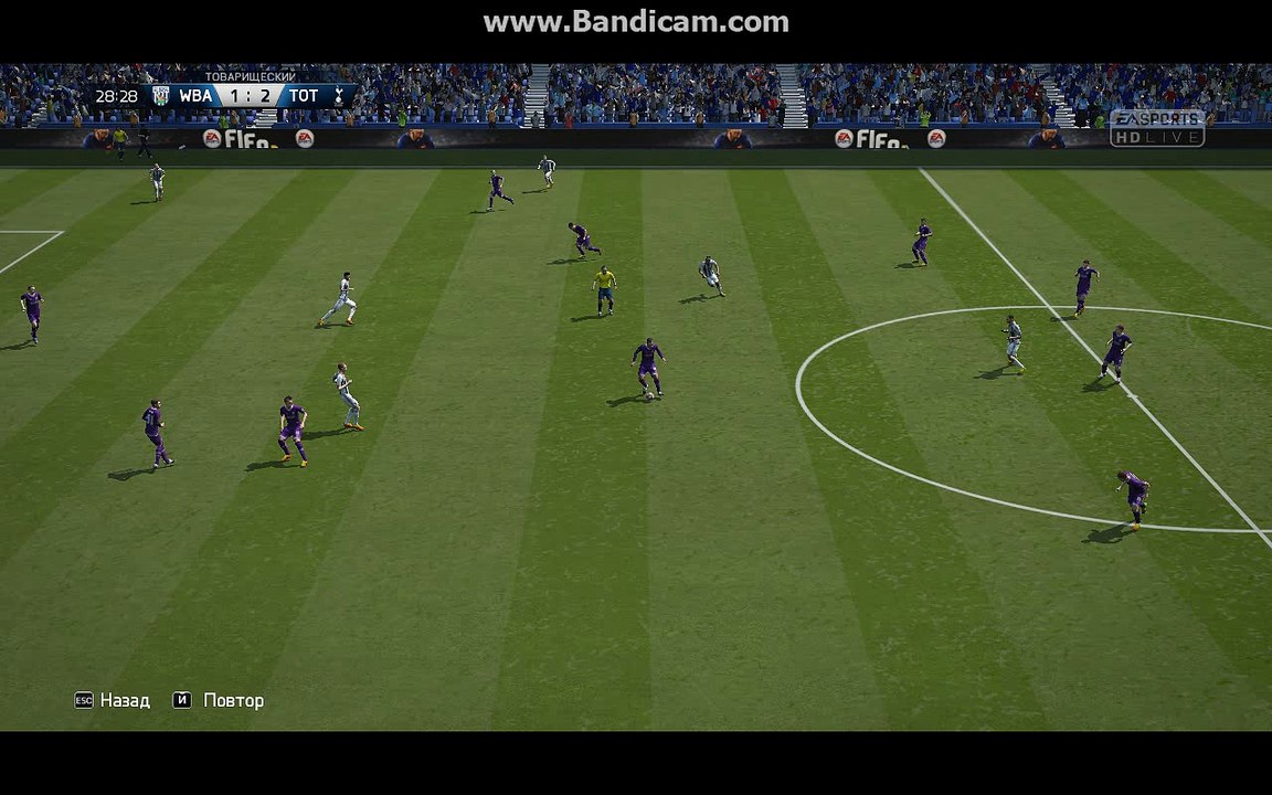 BPL 7 Тур. Вест Бромвич - Тоттенхэм 1:3. Lamela, 29'