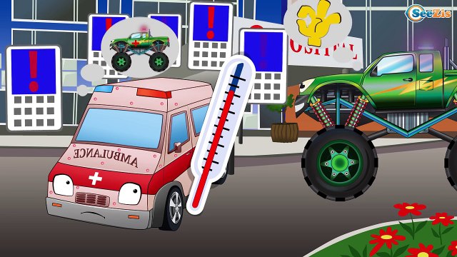 Мультики про Машинки. Скорая Помощь, Полицейская Машина, Монстр Трак. Спасательная Техника для детей