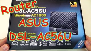 ASUS DSL-AC56U Router adsl AC1200 dual band wifi 802 unboxing ita