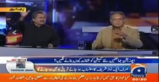 Intense Fight Between Pervez Rasheed & Shafqat Mehmood in Live Show