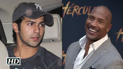 The Rock Wishes Varun Happy Birthday In Style Take A Look