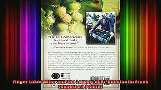 READ book  Finger Lakes Wine and the Legacy of Dr Konstantin Frank American Palate Full EBook