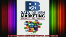 Free PDF Downlaod  B2B DataDriven Marketing Sources Uses Results  BOOK ONLINE