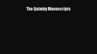 [Read Book] The Quimby Manuscripts  EBook