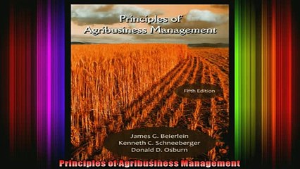 READ book  Principles of Agribusiness Management Full EBook
