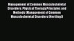 [Read book] Management of Common Musculoskeletal Disorders: Physical Therapy Principles and