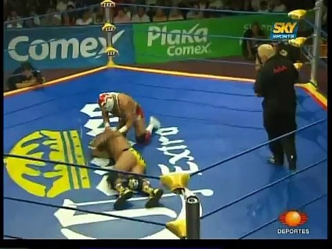 AAA-SinLimite 2009-06-13 Triplemania-XVII 06 AAA World Heavyweight Title -  El Mes?as vs. Dr. Wagner Jr