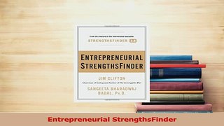 Read  Entrepreneurial StrengthsFinder PDF Free