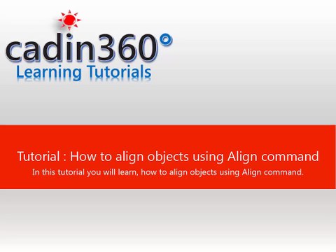 How to align objects using AutoCAD Align command: AutoCAD Tutorial