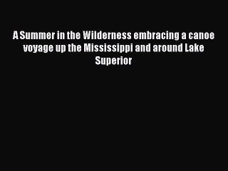 Read A Summer in the Wilderness embracing a canoe voyage up the Mississippi and around Lake
