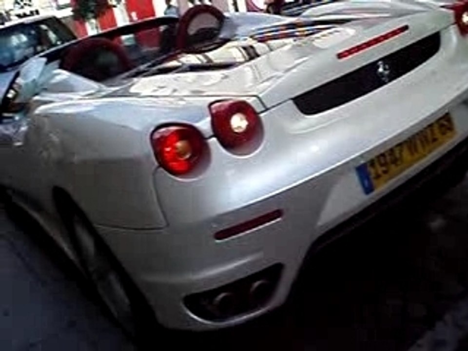 F430 spyder blanc ! nancy ! démarage !