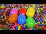 Learn Colors with surprise eggs in a candy ball pit for children, kids, babies and toddlers 02