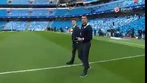 Cristiano Ronaldo reaction before Manchester City vs Real Madrid 26.04.2016