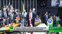 El Senado de Brasil formó una comisión para decidir el futuro de Dilma Roussef