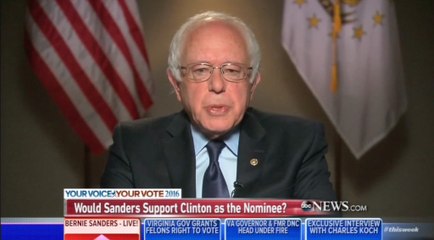 Скачать видео: Sanders discusses possibly supporting Clinton