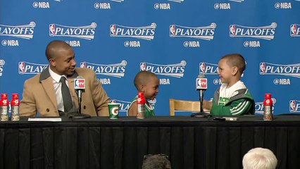 Isaiah Thomas' Sons Steal the Post Game Press Conference