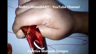 DIY Easiest Lotus Henna Mehndi Design Tutorial for Beginners