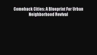 Read Comeback Cities: A Blueprint For Urban Neighborhood Revival PDF Online