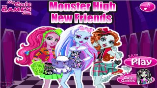 Monster High New Friends - Monster High Abbey Bominable Lorna McNessie Marisol Coxi Dress Up Game