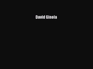 Download David Ginola Ebook Online