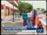 Entidades públicas y privadas restablecen actividades