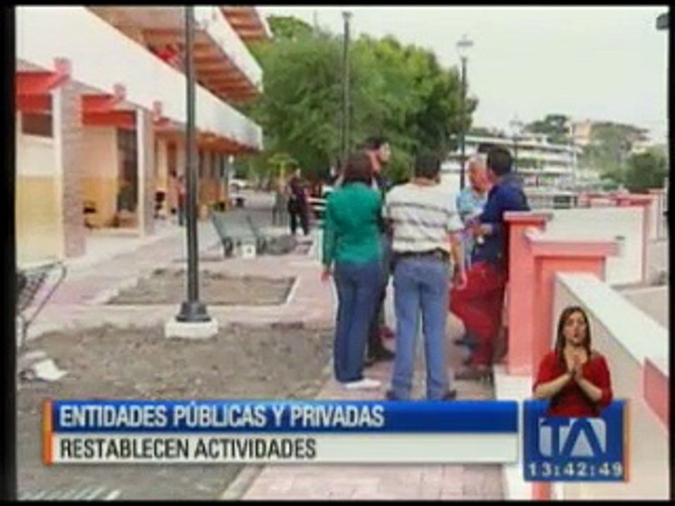 Entidades públicas y privadas restablecen actividades