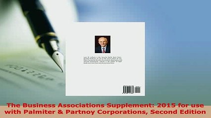 PDF  The Business Associations Supplement 2015 for use with Palmiter  Partnoy Corporations  EBook