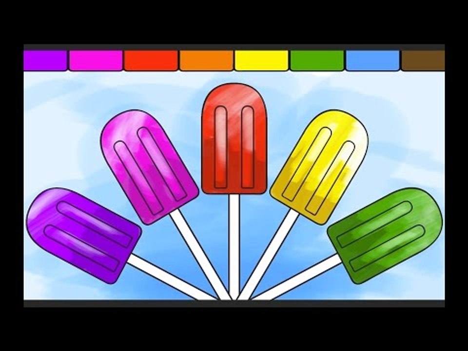 LEARN COLORS WITH THIS FUN POPSICLE COLORING PAGE!