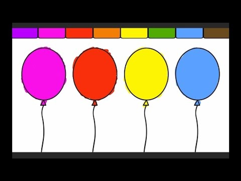 LEARN COLORS WITH THIS FUN BALLOON COLORING PAGE!