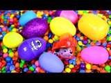 10 SURPRISE EGGS!! DISNEY PEPPA PIG DORA PAW PATROL AND MORE IN CANDY! LEARN COUNTING!