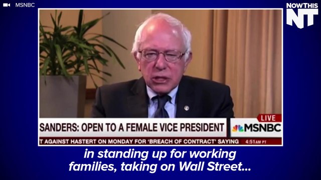 Bernie Floats Elizabeth Warren As Potential VP