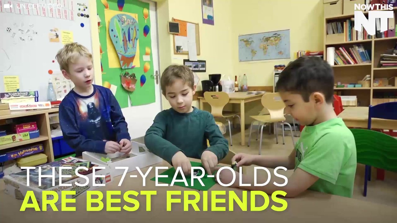 German Boy Forms Inseparable Bond With Syrian Refugee