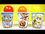 PAW PATROL - Learn Colors and Counting with Paw Patrol Surprise Eggs inside Paw Patrol Party Cups!