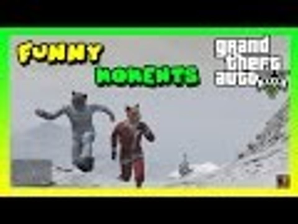 GTA 5 Online Funny Moments - Santa Claus, Mount Chiliad, and Snow