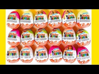 NEW Huge Surprise Egg Opening with Kinder Surprise Eggs from Angry Birds Barbie and More