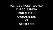 Afghanistan vs Scotland ICC T20 Cricket World Cup 2nd Match PTV Sport Latest Frequency and Biss Key
