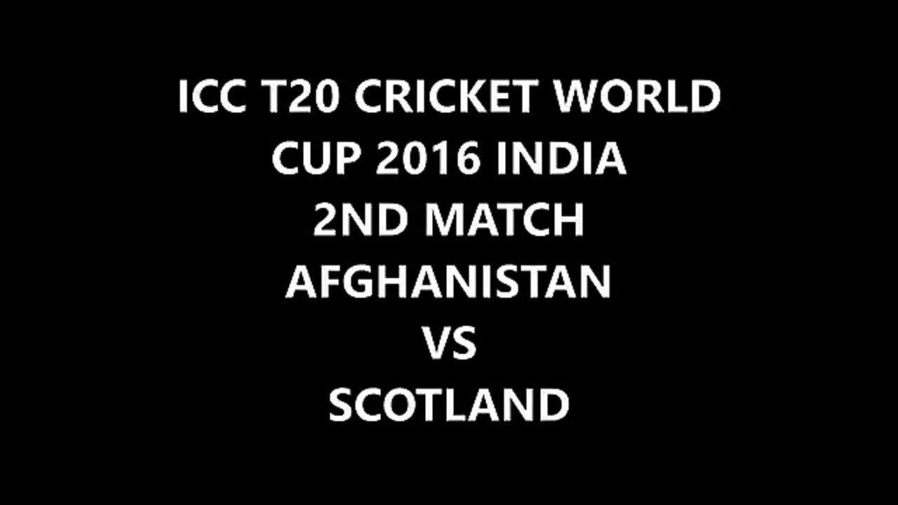 Afghanistan vs Scotland ICC T20 Cricket World Cup 2nd Match PTV Sport Latest Frequency and Biss Key