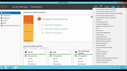 How to Create a Domain User Account in windows server 2012