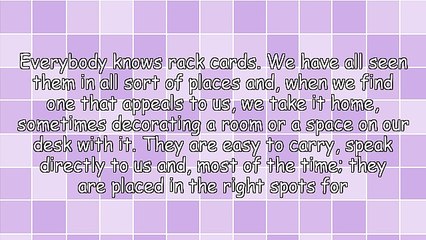 Rack Cards for Every Purpose