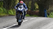 ♣ Jump . 265-kmh - 165-MPH ☘ Tandragee, N.Ireland,  Cabragh  . . . (Isle of Man TT Type Race)