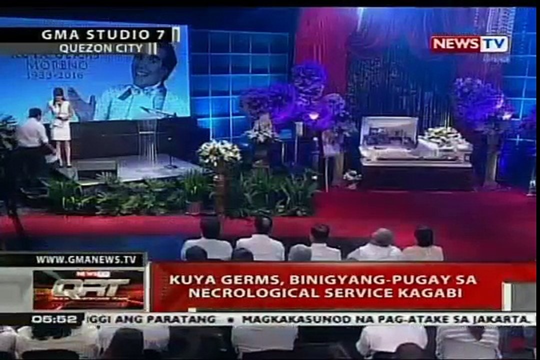 QRT: Kuya Germes, binigyang pugay sa necrological service kagabi