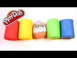 Kinder Surprise Egg in the middle of Play-Doh Surprise Eggs lots of Surprises!