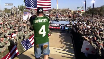 Tribute To The Troops 2008 - John Cena, Batista & Rey Mysterio vs. Randy Orton & Jeri-Show