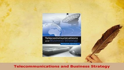 PDF  Telecommunications and Business Strategy PDF Full Ebook
