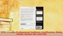 PDF  LPIC2 Linux Professional Institute Certification Study Guide Exams 201 and 202  Read Online