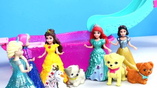 Belles Princess Pool Party Orbeez spa Frozen Olaf Anna and Elsa kid friendly video