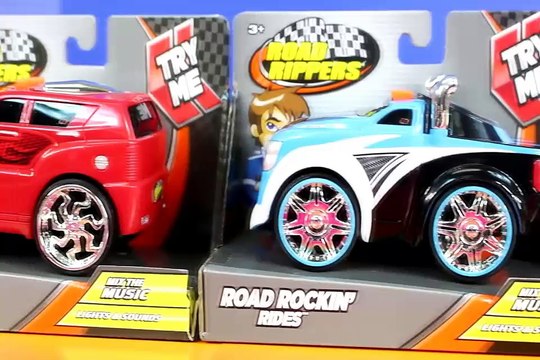 Police Helicopter Chases Road Rippers Road Rockin' Rides And Fire Truck Engine Puts Out Fire